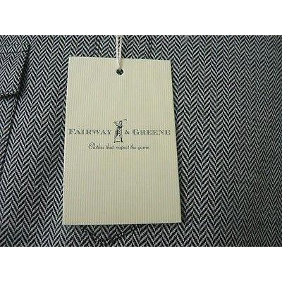 FAIRWAY & GREENE polo golf shirt XL herringbone black white Mercerized men's-Athletic Apparel-Fairway & Greene-XL-black-Jenifers Designer Closet