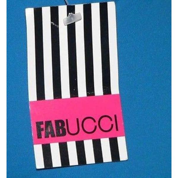 FABUCCI strapless reversible swimsuit tankini 1 XS tubekini bikini-Swimwear-Fabucci-XS-Blue/brown-Jenifers Designer Closet