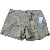 VINCE designer khaki shorts casual 24 $175 cuffed runway soft-Shorts-Vince-24-khaki-Jenifers Designer Closet