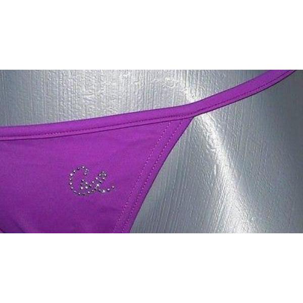 CHRISTIAN LACROIX designer bikini swimsuit logo 42-Swimwear-Christian Lacroix-42-fuschia-Jenifers Designer Closet