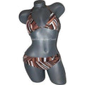 TRINA TURK 8 bikini swimsuit brown triangle slide 2PC-Clothes, Shoes & Accessories:Women's Clothing:Swimwear-Trina Turk-8-Brown-Jenifers Designer Closet