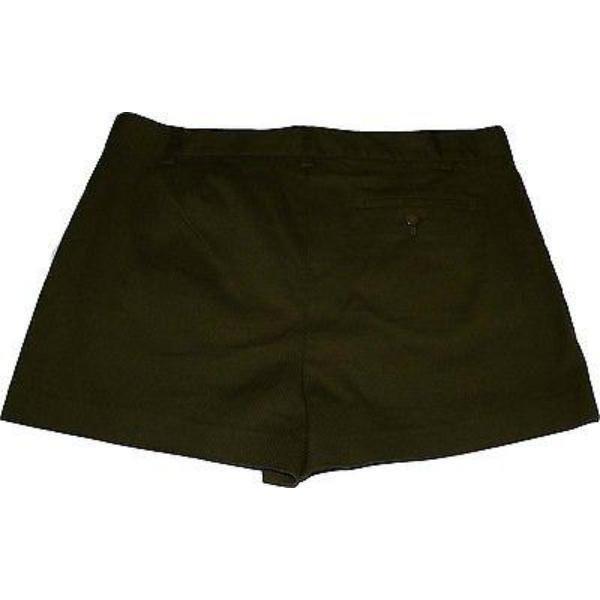 CATHERINE MALANDRINO 10 M army green shorts embroidered cutouts-Shorts-Catherine Malandrino-10-Army green-Jenifers Designer Closet