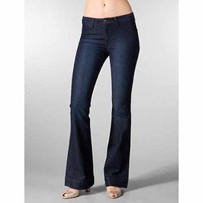 RICH & SKINNY blue jeans Jaded Starry Nite 26 luxe designer flare celebrity-Jeans-Rich & Skinny-26-Blue-Jenifers Designer Closet