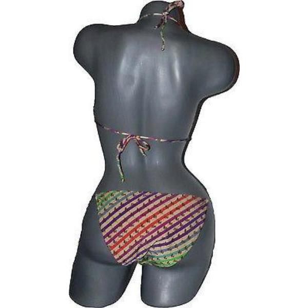 JO DE MER brazil logo bikini swimsuit 2 Medium $225 2 piece-Swimwear-Jo de Mer-2-Medium-Multi-Jenifers Designer Closet