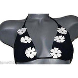 PILPEL Israel swimsuit 12 bikini black daisy white pageant-Swimwear-Pilpel-12-Black-Jenifers Designer Closet