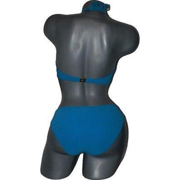 GOTTEX designer swimsuit bikini 8 E CUP bust Bondi blue underwire enamel-Swimwear-Gottex-8 E cup-Bondi Blue-Jenifers Designer Closet
