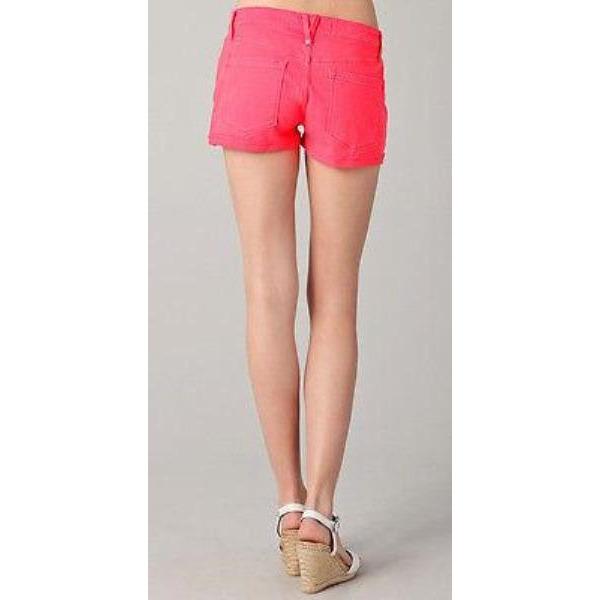 MARC JACOBS 31 denim boyfriend shorts neon Lava pink Standard Supply-Shorts-Marc Jacobs-31-Lava-Jenifers Designer Closet