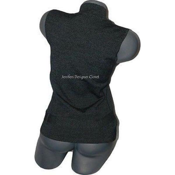 OSCAR De La RENTA S sleeveless sweater zip neck black career-Sweaters-Oscar de la Renta-Small-Black-Jenifers Designer Closet