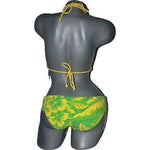 RALPH LAUREN hawaiian bikini swimsuit skirted XS 0 2-Swimwear-Ralph Lauren-XS-green/yellow-Femal-Jenifers Designer Closet