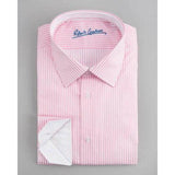 ROBERT GRAHAM Size-15.5 men's pink white striped dress shirt-Dress Shirts-Robert Graham-15.5-Pink-Jenifers Designer Closet