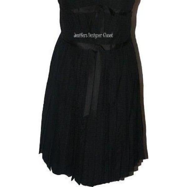 MARC JACOBS cocktail dress 10 strapless formal mini black $890-Dresses-Marc Jacobs-10-Black-Jenifers Designer Closet