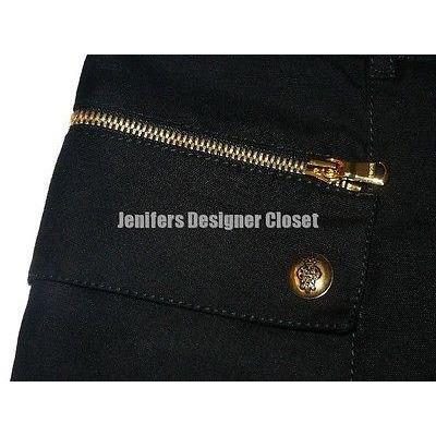 EMILIO PUCCI pants trousers 40 6 $975 designer runway high-end zippers black-Pants-Emilio Pucci-40/6-Black-Jenifers Designer Closet