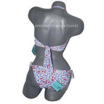 LETARTE L D Cup Coral reef bikini swimsuit twist bandeau tie $196-Swimwear-Letarte-Large/D cup-coral reef-Jenifers Designer Closet