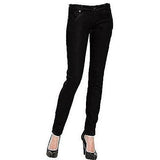 DYLAN GEORGE coated denim black skinny jeans stretch designer ankle-Jeans-Dylan George-Jenifers Designer Closet