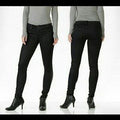 DYLAN GEORGE coated denim black skinny jeans stretch designer ankle-Jeans-Dylan George-Jenifers Designer Closet