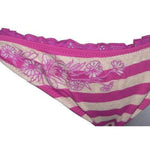 BECCA Rebecca Virtue L bikini swimsuit eyelet ruffled embroidered-Swimwear-Becca-Large-Pink-Jenifers Designer Closet