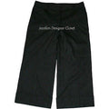ELIE TAHARI 4 cropped career pants charcoal wool $248 pinstriped capris gray-Pants-Elie Tahari-4-Charcoal-Jenifers Designer Closet