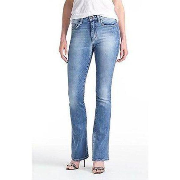 JOE'S JEANS 24/0 vintage reserve high-rise flare faded distressed retro blue-Jeans-Joe's Jeans-24/0-Blue-Jenifers Designer Closet