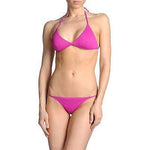 BELIZA of France bikini swimsuit S fuschia string rhinestones $268 runway-Swimwear-Beliza-Small-Fuschia-Jenifers Designer Closet