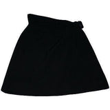ALAIA Paris Runway skirt 40 high waist side buckle $2,520 gabardine couture-Clothing, Shoes & Accessories:Women's Clothing:Skirts-Alaia-40-Black-Jenifers Designer Closet