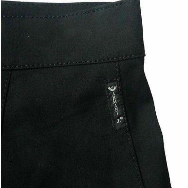 ARMANI JEANS black skirt button up 44 8 straight knee length-Skirts-Armani Jeans-44/8-Black-Jenifers Designer Closet