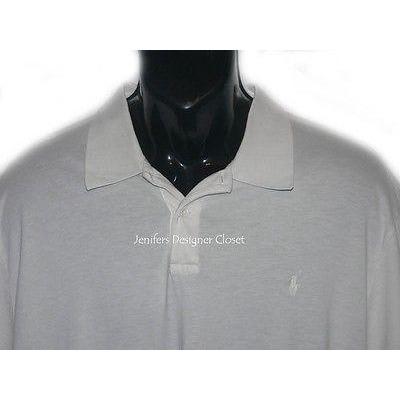 POLO RALPH LAUREN XXL 2XL $125 casual polo shirt ivory lightweight men's-Casual Shirts-Polo Ralph Lauren-XXL-Ivory-Jenifers Designer Closet