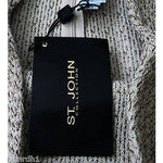 ST. JOHN Collection skirt woven career 8 $895 designer luxury-Skirts-St. John-8-tan-Jenifers Designer Closet