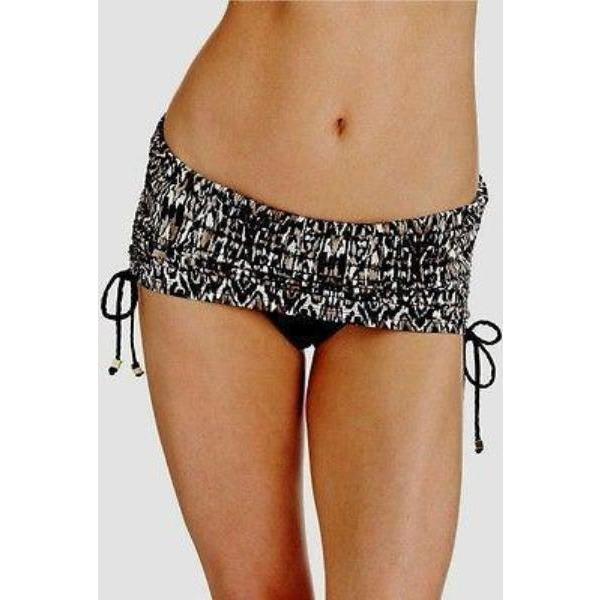 BADGLEY MISCHKA 6 swimsuit skirted bikini adjustable coverage-Swimwear-Badgley Mischka-6-Black-Jenifers Designer Closet