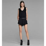 HELMUT LANG 10 draped black dressy shorts lined $345 designer runway silky-Shorts-HELMUT LANG-10-Black-Jenifers Designer Closet