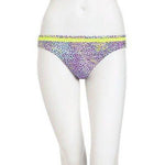 NANETTE LEPORE sexy S designer swimsuit bikini neon lime mesh purple halter-Swimwear-Nanette Lepore-Small-Lime/purple-Jenifers Designer Closet