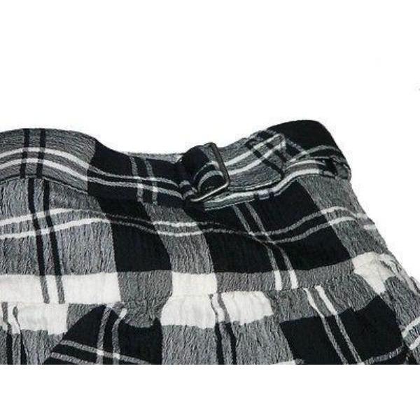 THEORY 10 tri-tiered ruffled mini skirt $215 black white plaid short-Skirts-Theory-10-Black/white-Jenifers Designer Closet
