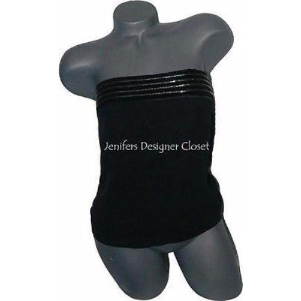 EMPORIO ARMANI evening cocktail strapless top beaded tiered $379 black-Tops & Blouses-Emporio Armani-Jenifers Designer Closet