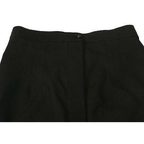 ARMANI JEANS black skirt button up 44 8 straight knee length-Skirts-Armani Jeans-44/8-Black-Jenifers Designer Closet
