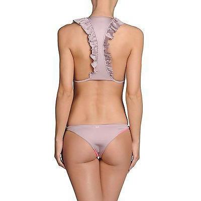 JE M'EN FOUS bikini swimsuit Italy ruffled high-end runway taupe-Swimwear-Je M'en Fous-Jenifers Designer Closet