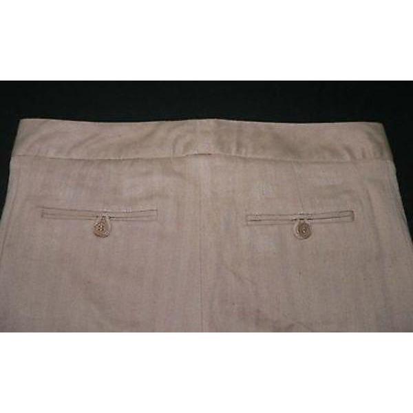 CATHERINE MALANDRINO 4 S wide leg cropped pants capris casual career-Pants-Catherine Malandrino-4-tan-Jenifers Designer Closet