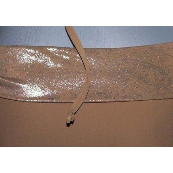 BADGLEY MISCHKA 4 S swimsuit bikini $250 metallic gold-Swimwear-Badgley Mischka-4-Gold-Jenifers Designer Closet