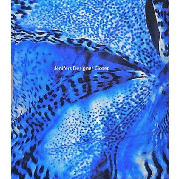GOTTEX swimsuit 8 abstract maillot adjustable straps v-neck blue flattering-Swimwear-Gottex-8-Blues-Jenifers Designer Closet