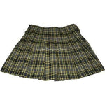 THEORY 8 pleated mini skirt $295 yellow charcoal plaid designer-Skirts-Theory-8-Yellow plaid-Jenifers Designer Closet