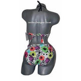 GOTTEX designer swimsuit 8B cup bikini bandeau bright colors 2 PC-Swimwear-Gottex-8-Multi-Jenifers Designer Closet