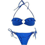MELISSA ODABASH bikini swimsuit Greece blue bandeau designer ruffle-Clothing, Shoes & Accessories:Women's Clothing:Swimwear-Melissa Odabash-Jenifers Designer Closet