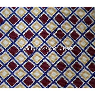 KITON Napoli silk suit tie necktie classic men's gold maroon 7 fold-Ties-Kiton-OS-Burgandy/Blue-Jenifers Designer Closet