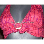 GOTTEX designer swimsuit bikini 8 electric pink $200 Israel sexy halter-Swimwear-Gottex-8-Pink-Jenifers Designer Closet