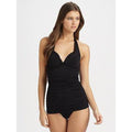 NATORI 6 B/C cup swimsuit push up foam ruched black flattering-Swimwear-Natori-6-B/C cup-Black-Jenifers Designer Closet