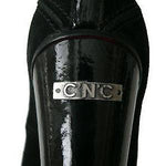 COSTUME NATIONAL suede pumps heels shoes $794 37 patent designer Italy-Heels-Costume National-37-Black-Jenifers Designer Closet