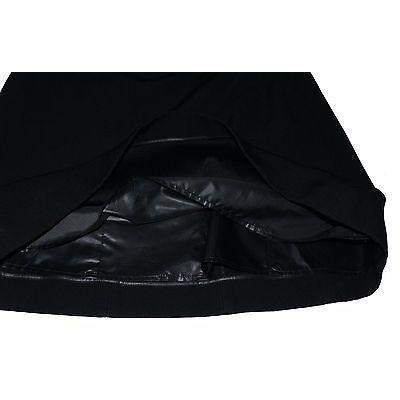 ALAIA Paris Runway skirt 40 high waist side buckle $2,520 gabardine couture-Clothing, Shoes & Accessories:Women's Clothing:Skirts-Alaia-40-Black-Jenifers Designer Closet