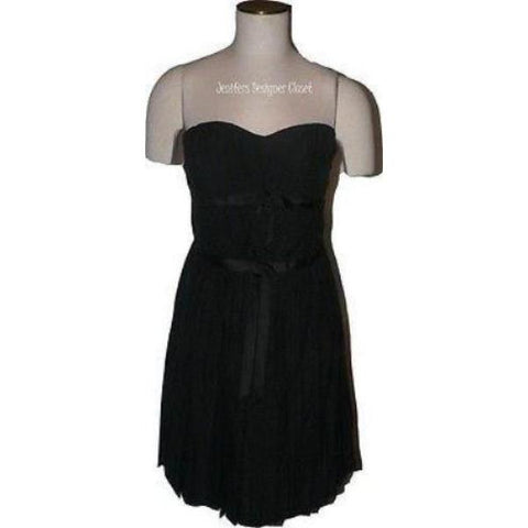 MARC JACOBS cocktail dress 10 strapless formal mini black $890-Dresses-Marc Jacobs-10-Black-Jenifers Designer Closet