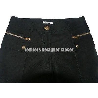EMILIO PUCCI pants trousers 40 6 $975 designer runway high-end zippers black-Pants-Emilio Pucci-40/6-Black-Jenifers Designer Closet