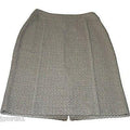 ST. JOHN Collection skirt woven career 8 $895 designer luxury-Skirts-St. John-8-tan-Jenifers Designer Closet