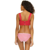 KATE SPADE swimsuit XS bikini 2PC set bralette underwire Nahant shore poppy-Swimwear-Kate Spade-XS-Red-Jenifers Designer Closet