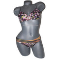 CLOVER CANYON M neoprene swimsuit bikini chrome divide 2pc scuba-Swimwear-Clover Canyon-Medium-Multi-Jenifers Designer Closet